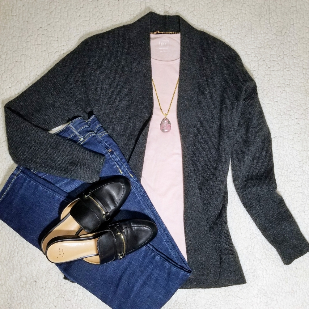 Banana Republic Ribbed Wool & Cashmere Cardigan - Picture 8 of 8